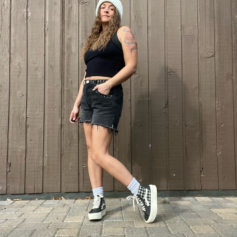 Vans Sk8 Hi Platform Sneakers Checkerboard Skate Shoes Women’s 6.5 - Picture 7 of 7